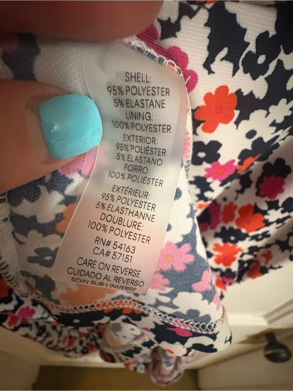 Floral Surplice Midi Dress in White, Black & Pink by Lularoe Rae - Picture 8 of 10